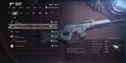 Comprando a Stingray em Resident Evil 4 remake