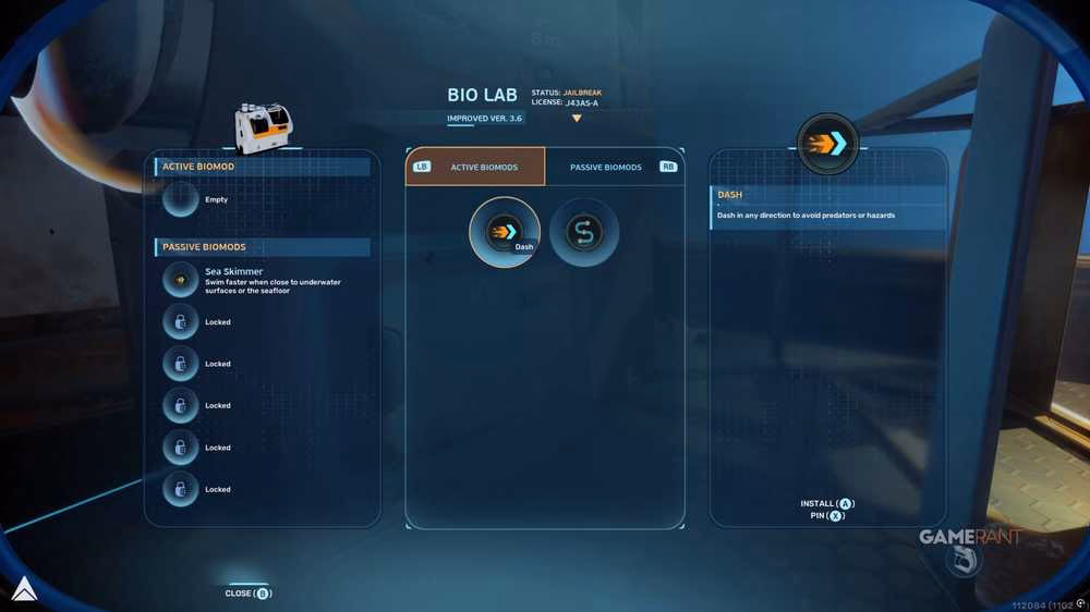 dash biomod in subnautica 2