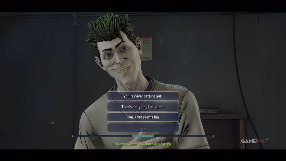 Devo aceitar o favor do Coringa?