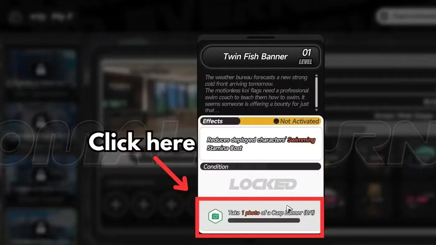How to Take 1 Photo of a Carp Banner in NTE