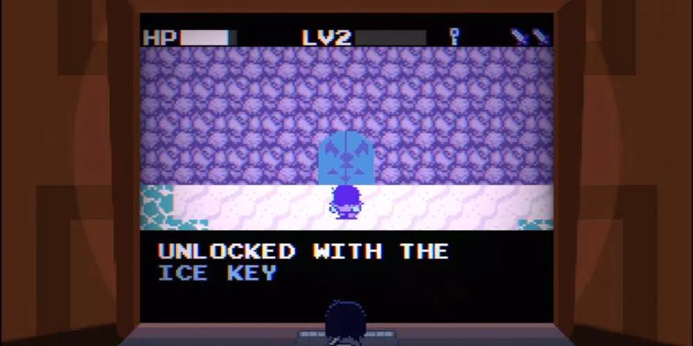 Usando a Chave de Gelo em Deltarune