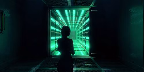 imagem mostrando a armadilha de laser no cap&iacute;tulo 6 de Separate Ways de Resident Evil 4