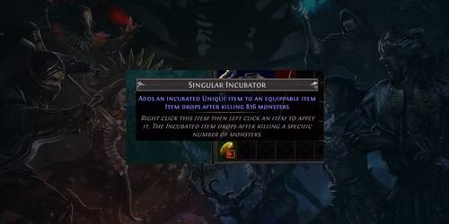 Uso de uma incubadora para tentar obter as Manoplas Hateforge