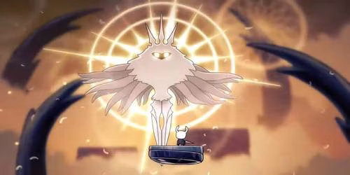 Batalha contra Radiance em Hollow Knight