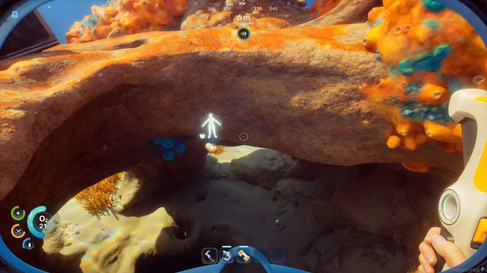 where to find dropped items after you die in subnautica 2