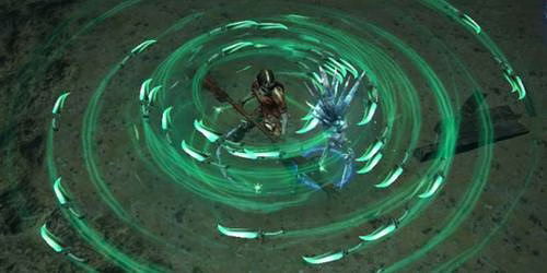 Assassino de Blade Vortex com veneno em Path of Exile