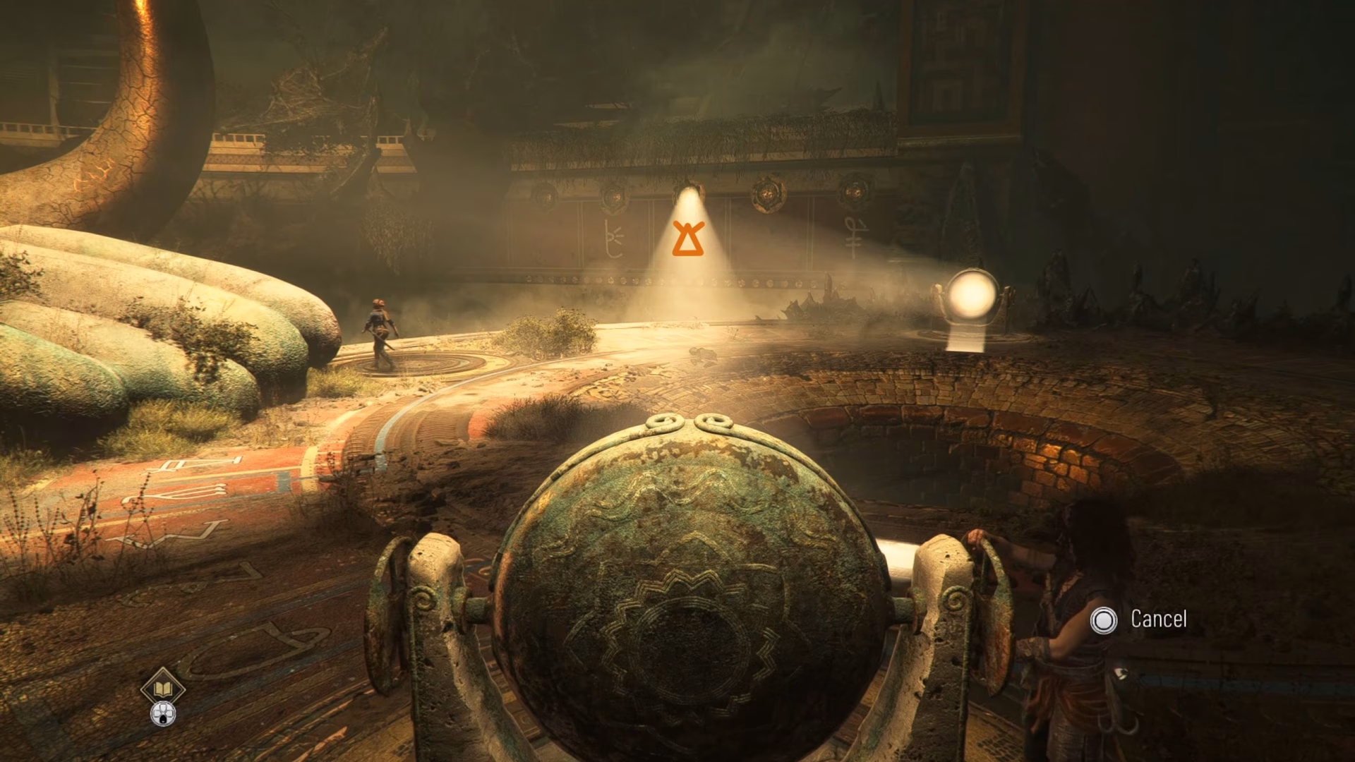Refletores da sala do Minotauro em Resonance A Plague Tale Legacy