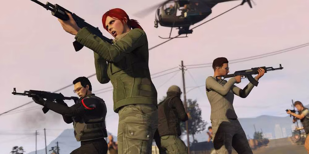 Jogadores no modo Sobreviv&ecirc;ncia de GTA Online