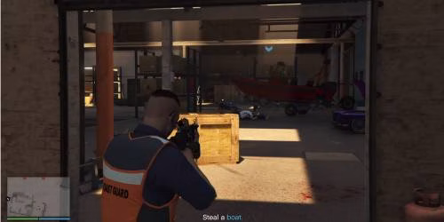 GTA Online: tarefa para conseguir um barco no Roubo ao Navio de Carga