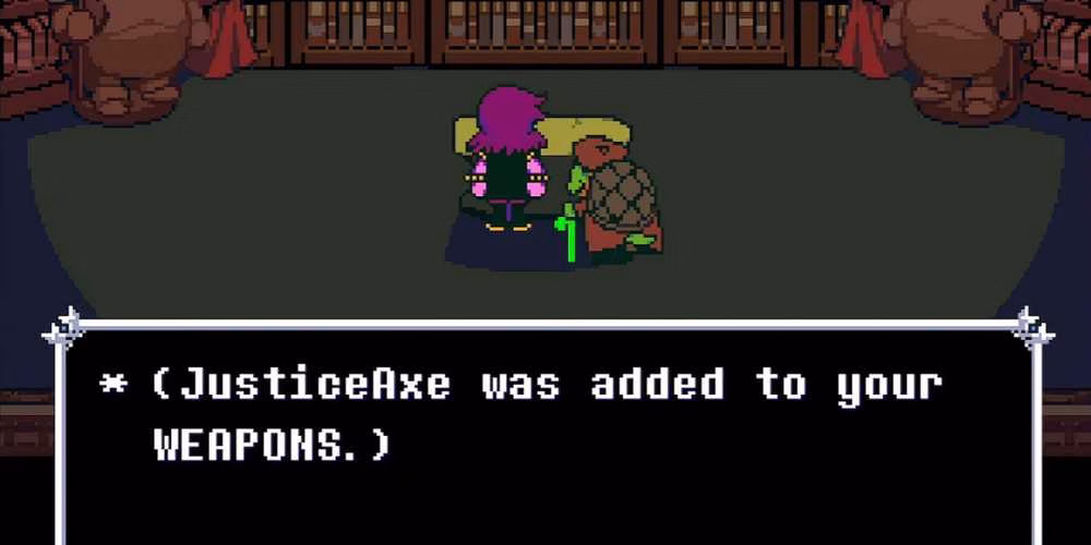 Recompensa Machado da Justi&ccedil;a em Deltarune
