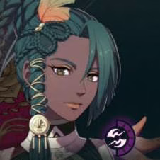 Mulher de cabelos verdes em Fire Emblem: Fortune's Weave