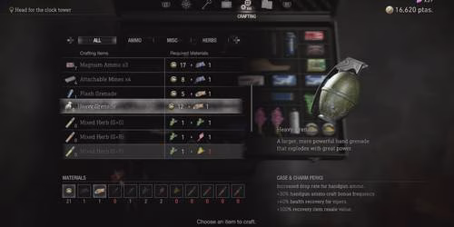Leon fabrica uma Granada Pesada no remake de Resident Evil 4