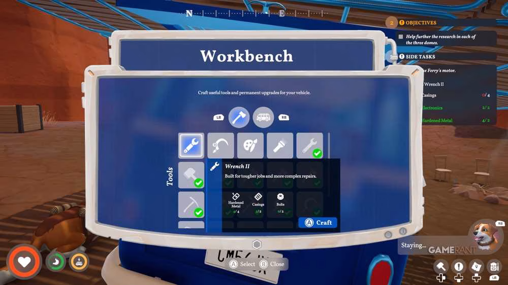 wrench ii upgrade in outbound