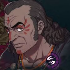 Homem mais velho de cabelos cacheados em Fire Emblem: Fortune's Weave