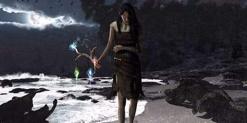 A Witch controla os elementos em Path of Exile