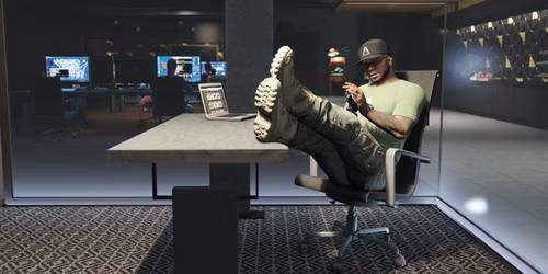 Interior de uma ag&ecirc;ncia em GTA Online