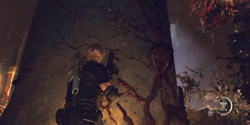 Resident Evil 4 Remake Ramon boss battle pillar cover