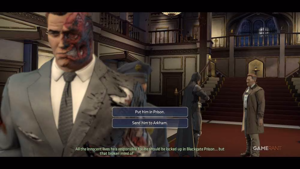 Enviar Harvey para a pris&atilde;o ou para o Asilo Arkham?