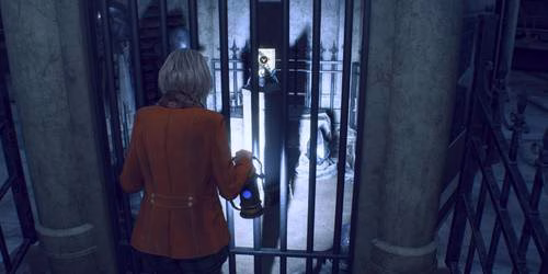 Resident Evil 4 remake salazar family insignia behind mausoleum locked door 