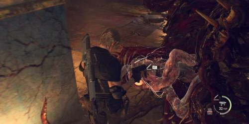 Resident Evil 4 Remake Ramon boss battle Leon knife attack