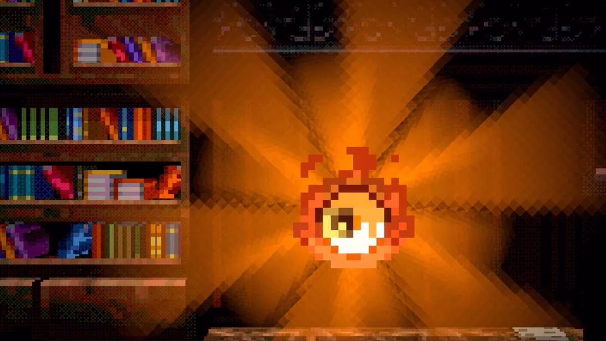 A rel&iacute;quia Guiding Light em Vampire Crawlers.