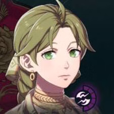 Mulher de cabelos verdes em Fire Emblem: Fortune's Weave