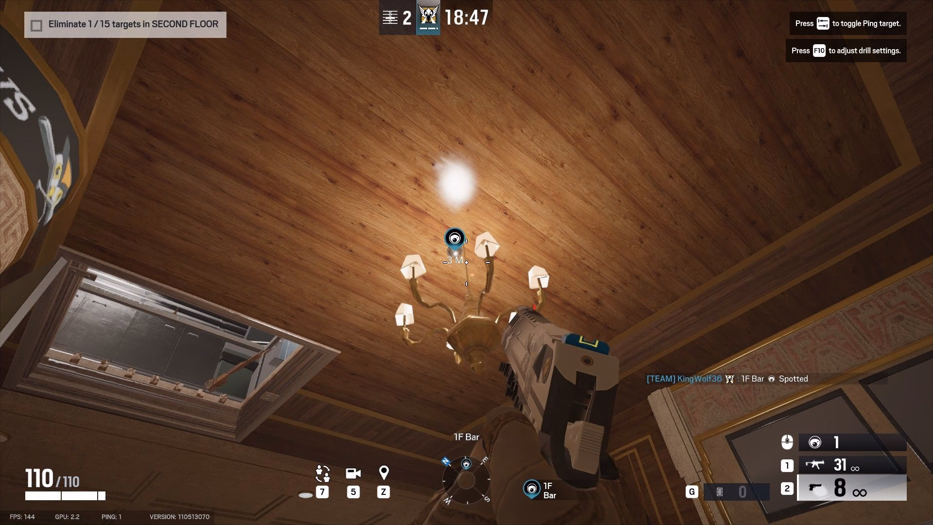 Valkyrie Cam in Bar - Rainbow Six Siege