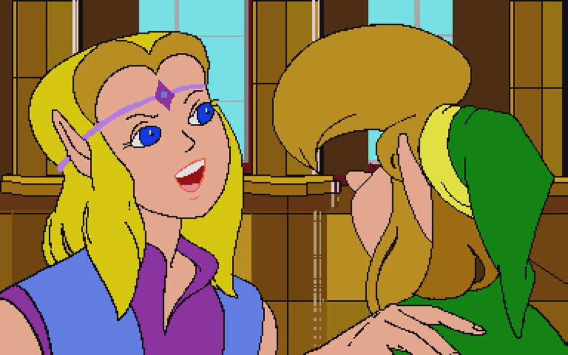 Capa ilustrada de Zelda: The Wand of Gamelon para CD-i