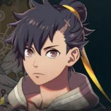 Pessoa de cabelos pretos em Fire Emblem: Fortune's Weave