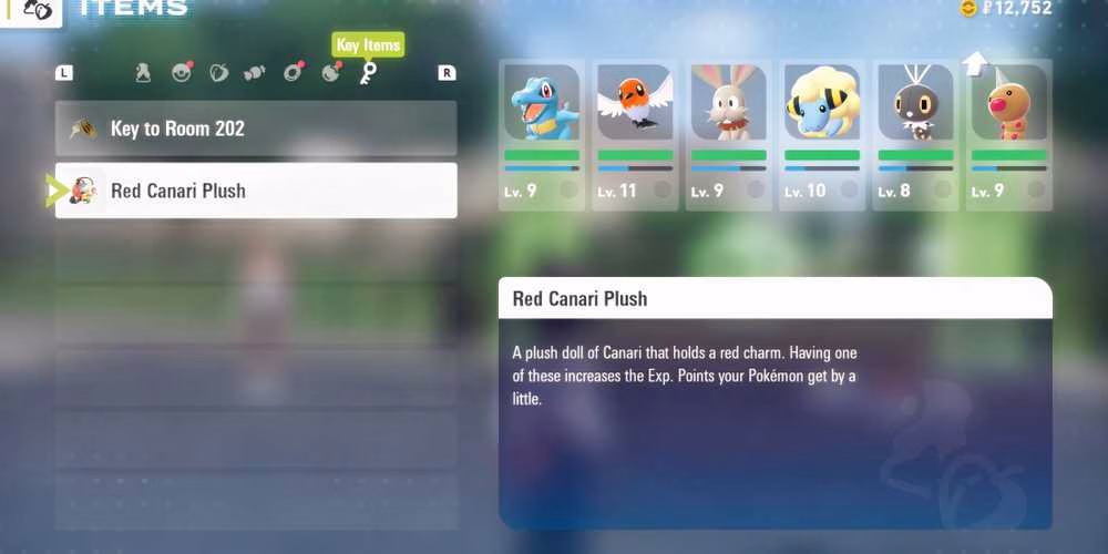Pel&uacute;cia Vermelha da Canari em Pok&eacute;mon Legends Z-A