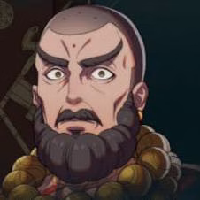Homem barbudo em Fire Emblem: Fortune's Weave