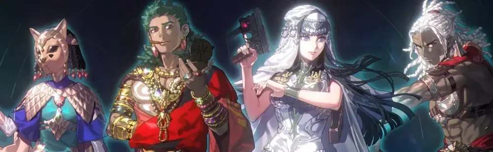 Quatro personagens exibem roupas alternativas de Fire Emblem: Fortune&rsquo;s Weave