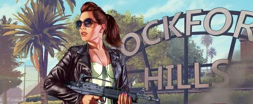 Arte de GTA Online com uma arma