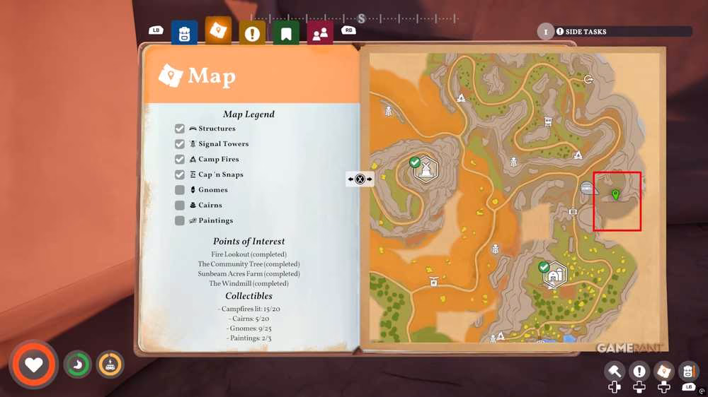 coarse ore map location in outbound