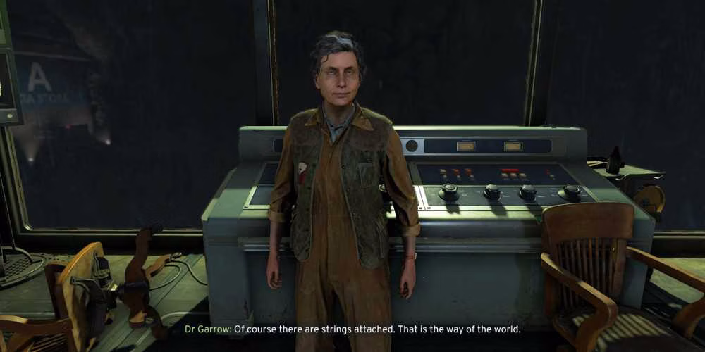 Finais de Atomfall: Dra. Garrow