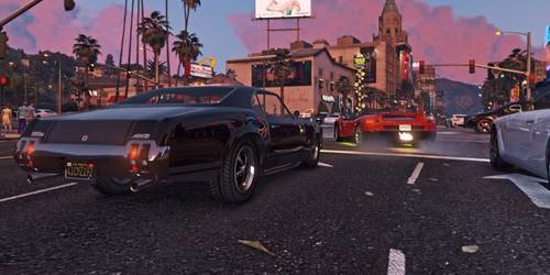 Ve&iacute;culos nas ruas de Los Santos em GTA Online