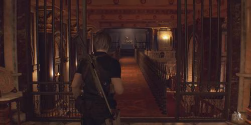 Leon encontra a cabe&ccedil;a de cabra em Resident Evil 4 remake