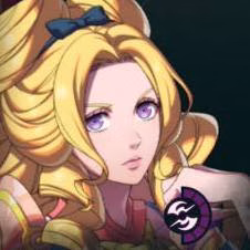 Mulher loira em Fire Emblem: Fortune's Weave