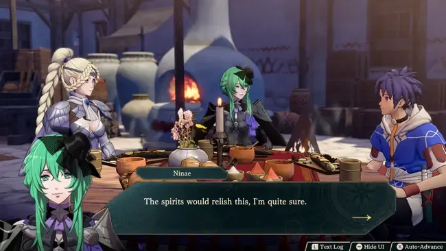 Personagens participando de uma refei&ccedil;&atilde;o