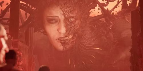 Captura de tela de Adyr, o Exilado Desamparado, em Lords of the Fallen (2023)