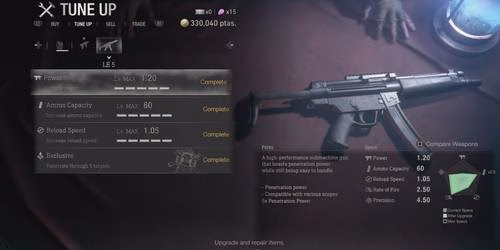 LE 5 no menu de ajustes em Resident Evil 4 remake