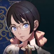 Garota de cabelos pretos e &oacute;culos em Fire Emblem: Fortune's Weave