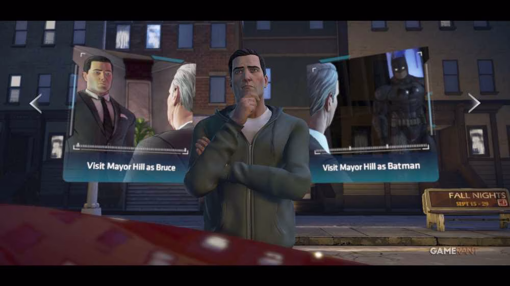 Should You Visit Mayor Hill as Batman or Bruce Wayne