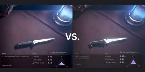 Compara&ccedil;&atilde;o entre Primal Knife e Fighting Knife