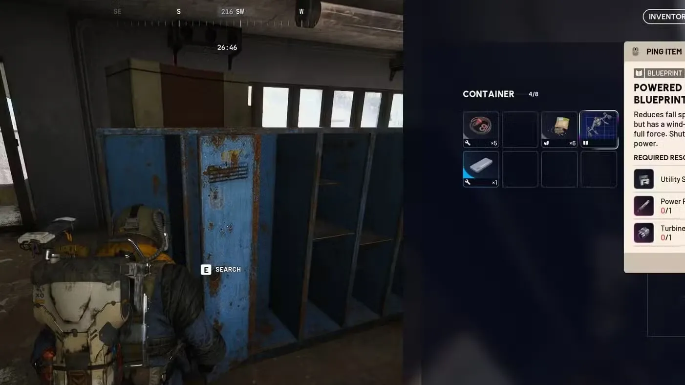 Powered Descender Blueprint Location in ARC Raiders