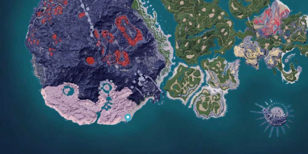Palworld: localiza&ccedil;&atilde;o de Fisherman&rsquo;s Point no mapa