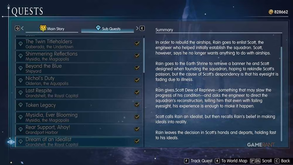 Miss&otilde;es secund&aacute;rias de Final Fantasy Resonance