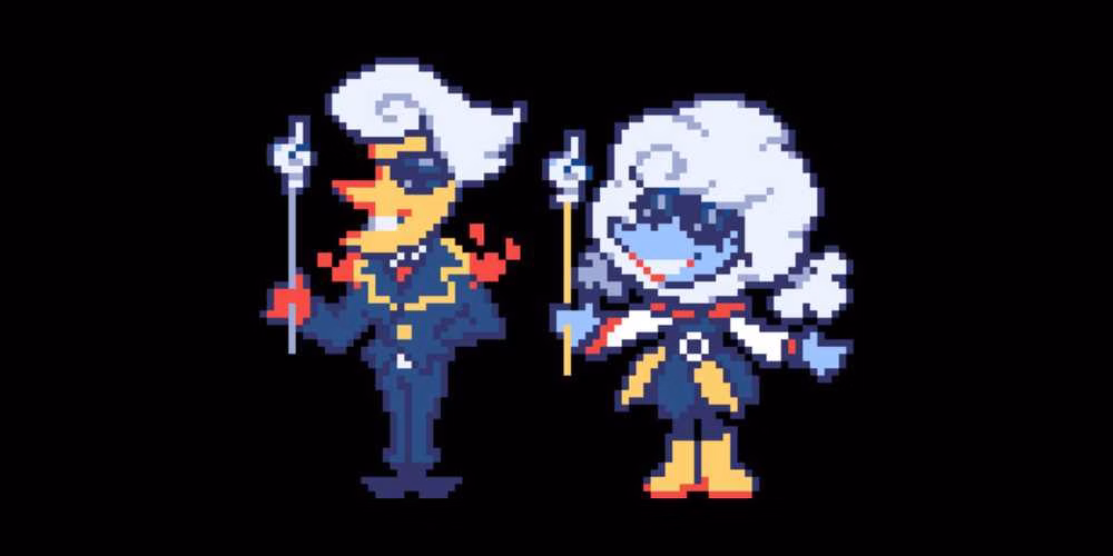 Elnina e Lanino em Deltarune