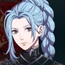 Mulher de cabelos azul-claros em Fire Emblem: Fortune's Weave
