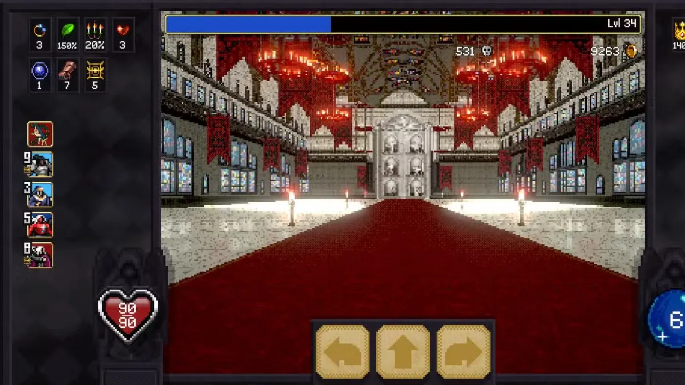 What Does the 'Hurry' Button Do in Vampire Crawlers? (Sorceress' Tears Relic)